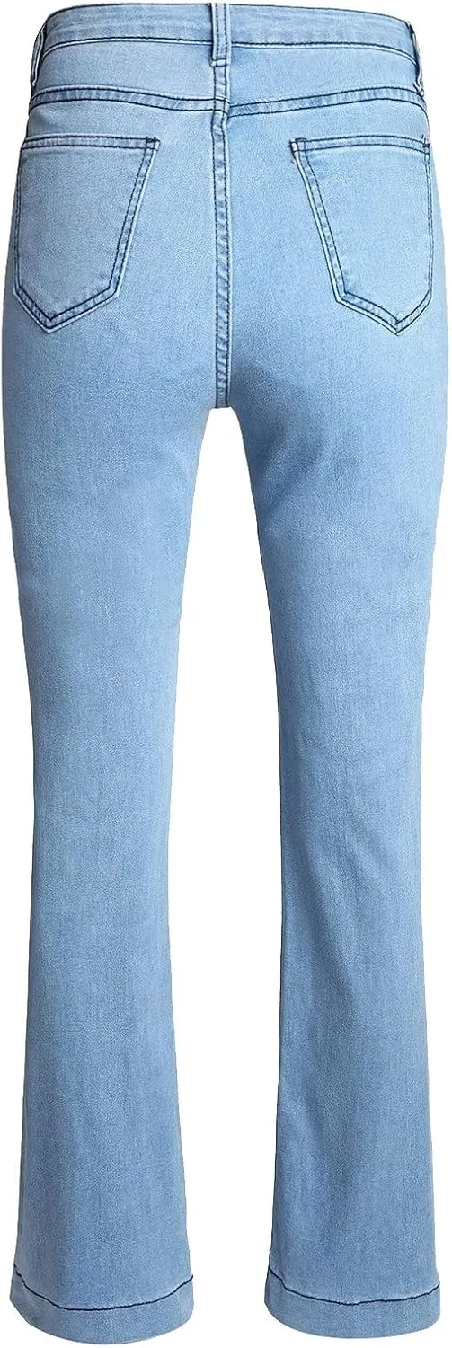 Baggy Jeans for Women Tall Y2K Casual Oversized High Rise Boyfriend Denim Pants Wide Leg Summer Pants for Women