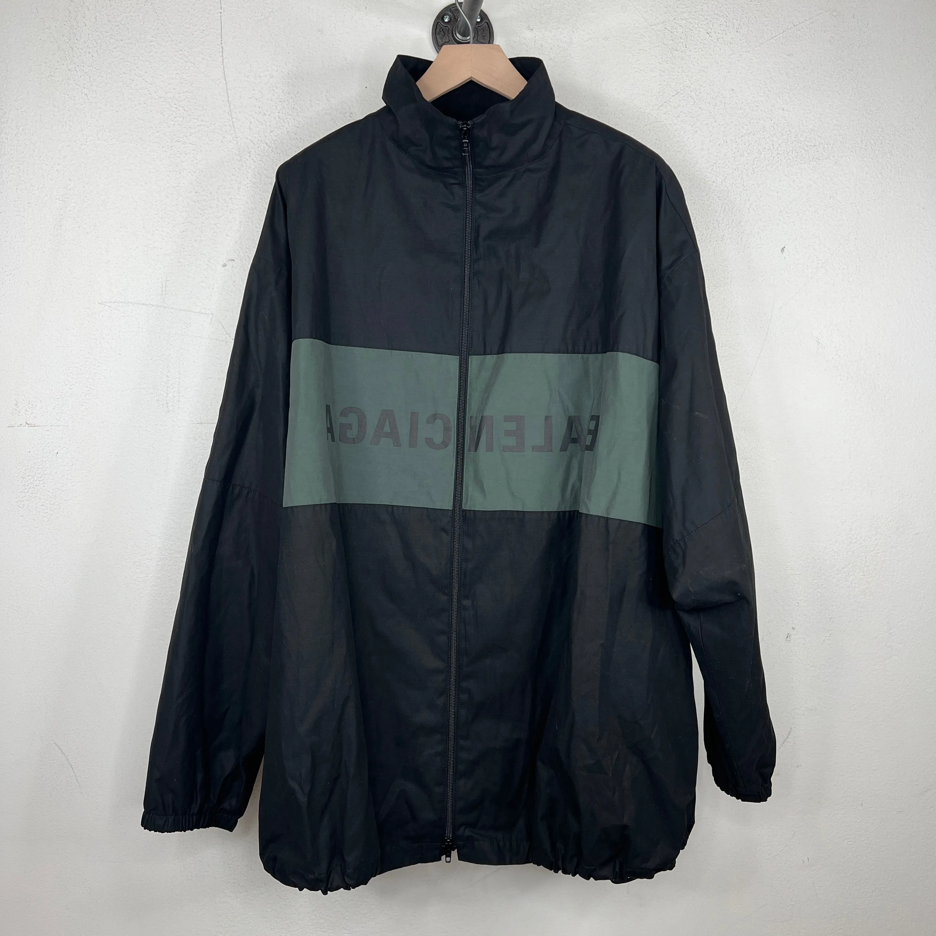Balenciaga Mirror Logo Zip Up Jacket