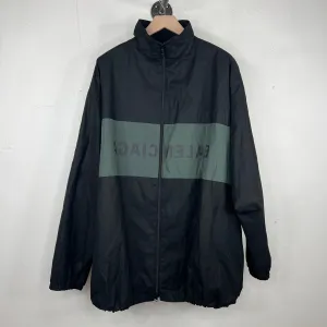 Balenciaga Mirror Logo Zip Up Jacket