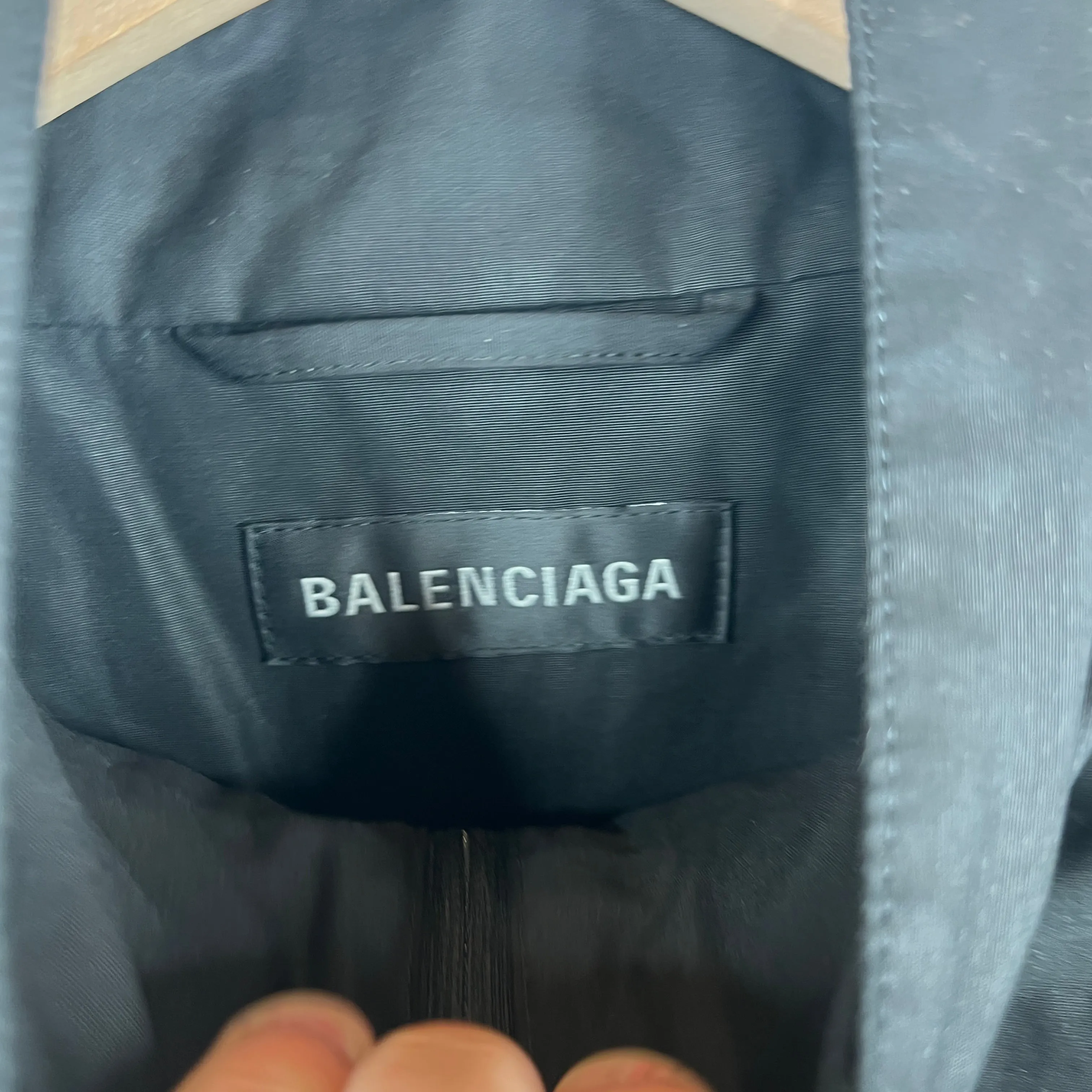 Balenciaga Mirror Logo Zip Up Jacket