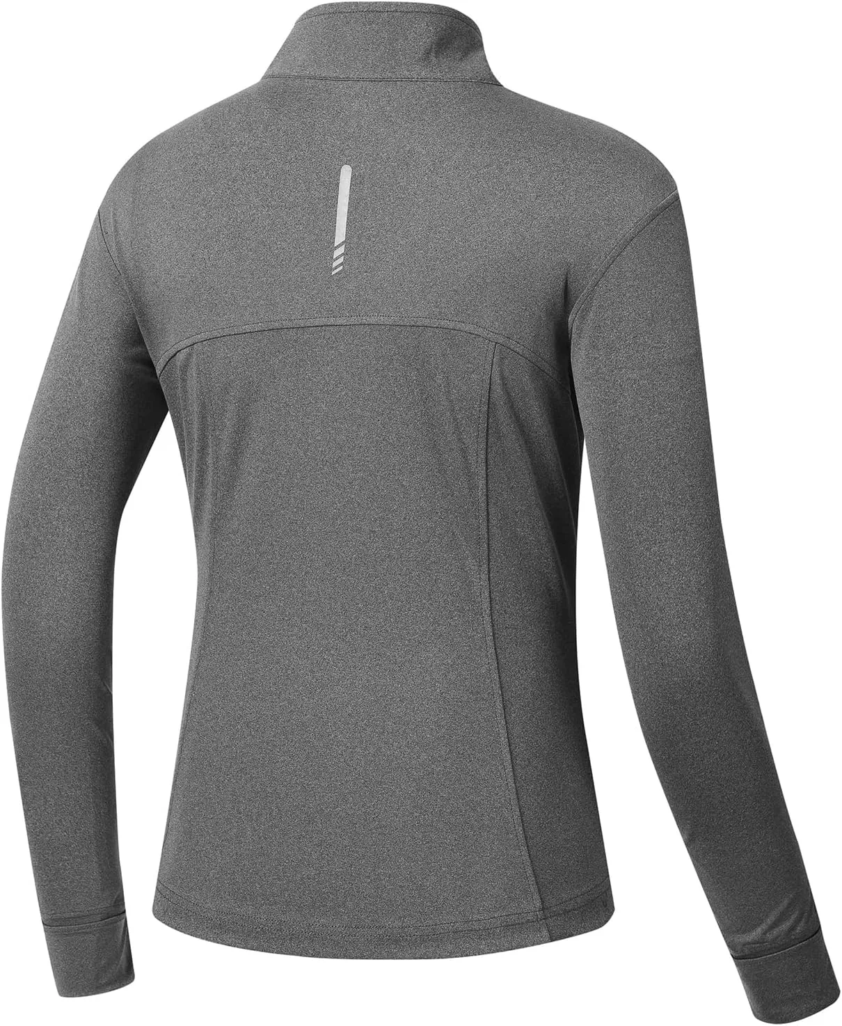 BGOWATU Women's Workout Jacket Lightweight Zip up Running Athletic Jackets with Thumb Holes