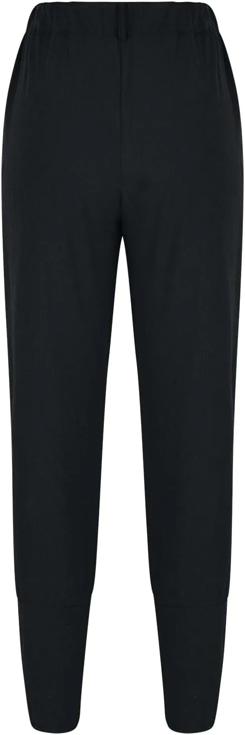 Binmer Summer Casual Linen Capri Pants for Womens Elastic Waist Cropped Comfy Baggy Trousers with Pockets 2024 Fashion