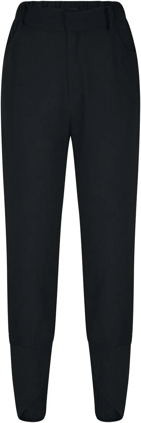 Binmer Summer Casual Linen Capri Pants for Womens Elastic Waist Cropped Comfy Baggy Trousers with Pockets 2024 Fashion