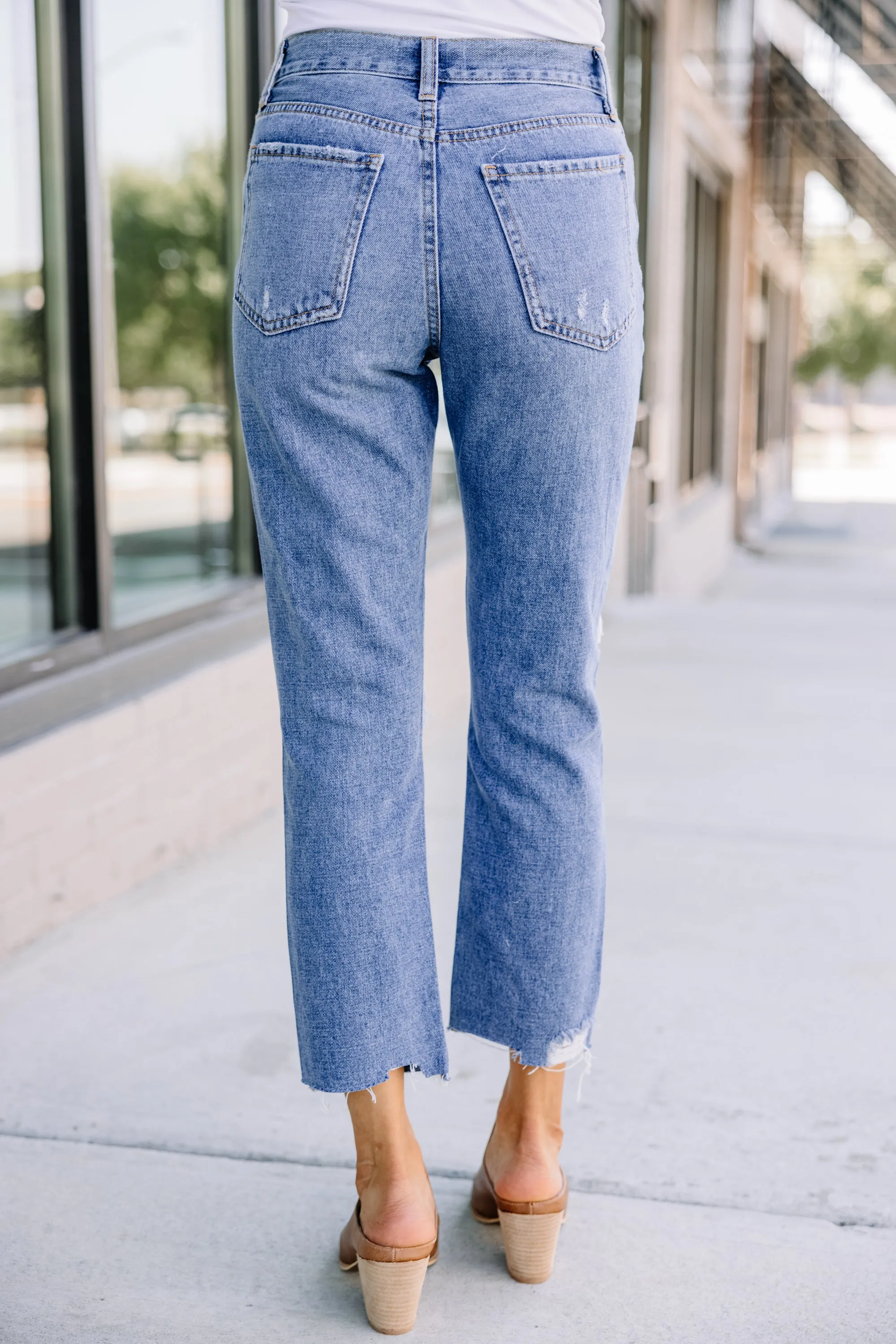 Captivating Love Medium Wash Distressed Jeans
