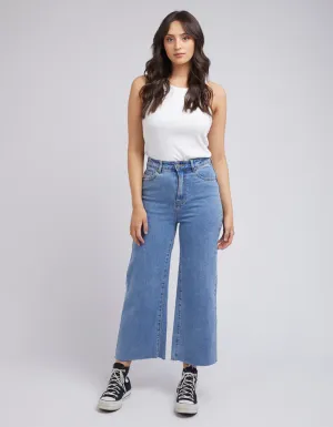 Charlie High Rise Wide Leg Heritage Blue