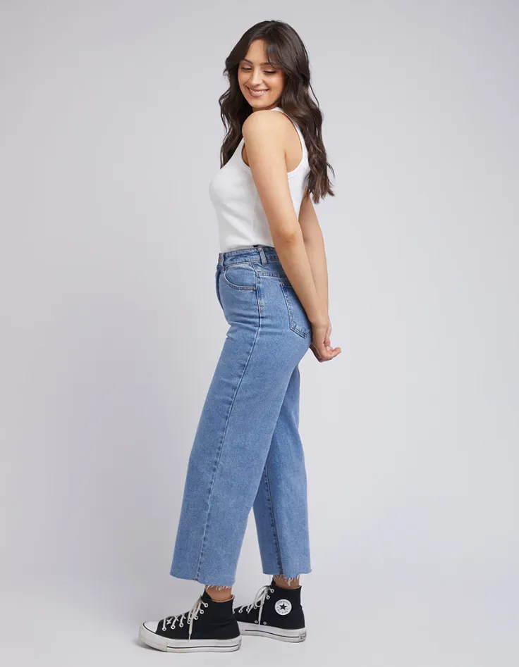 Charlie High Rise Wide Leg Heritage Blue