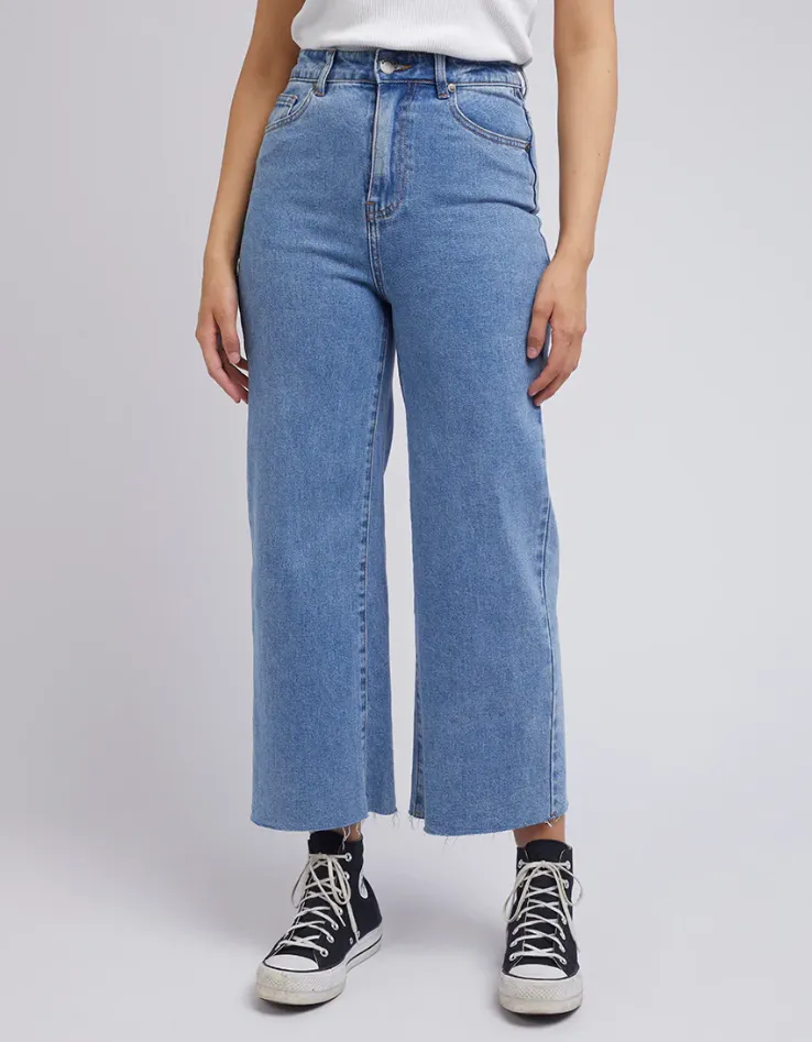 Charlie High Rise Wide Leg Heritage Blue