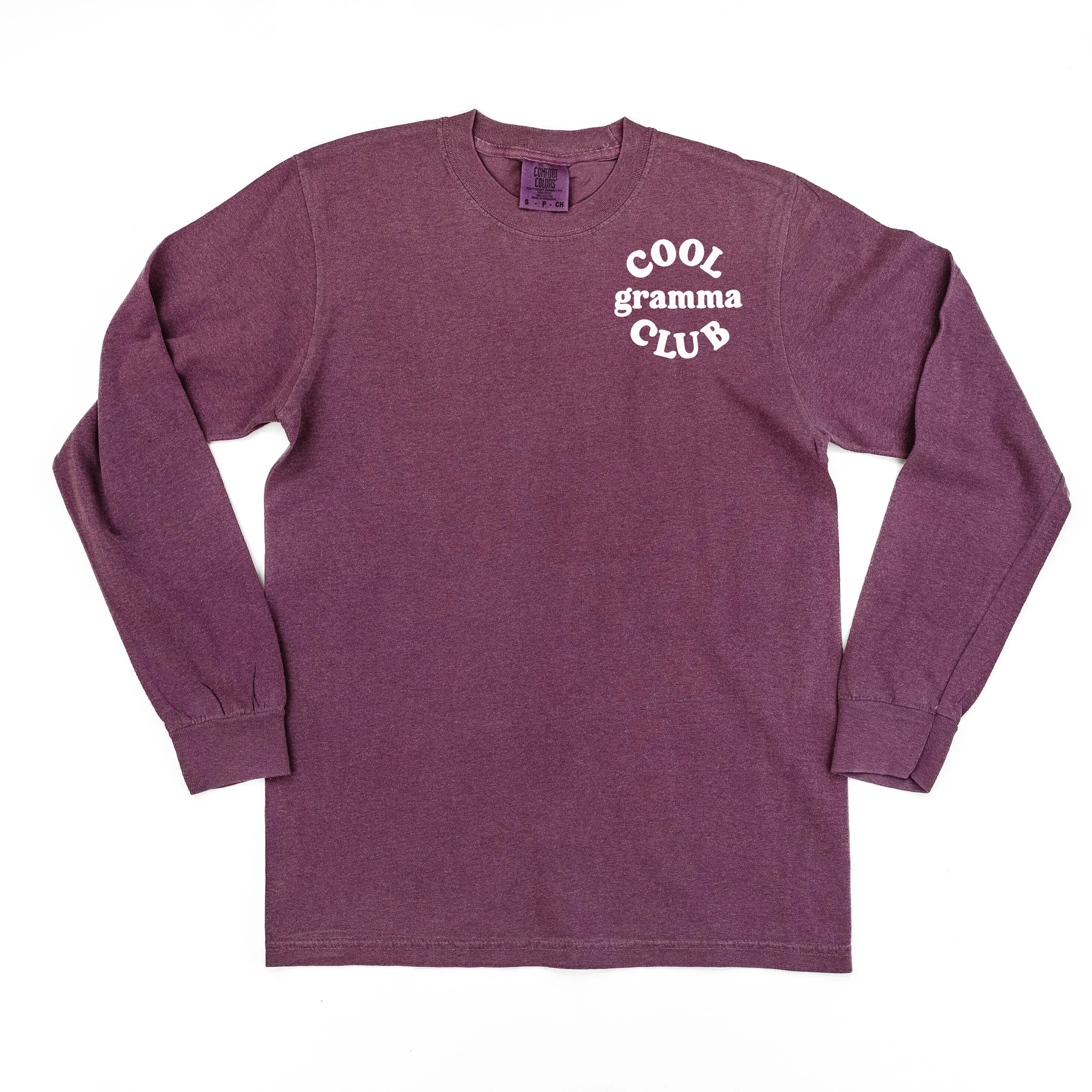 COOL Gramma CLUB - Pocket Design - LONG SLEEVE COMFORT COLORS TEE