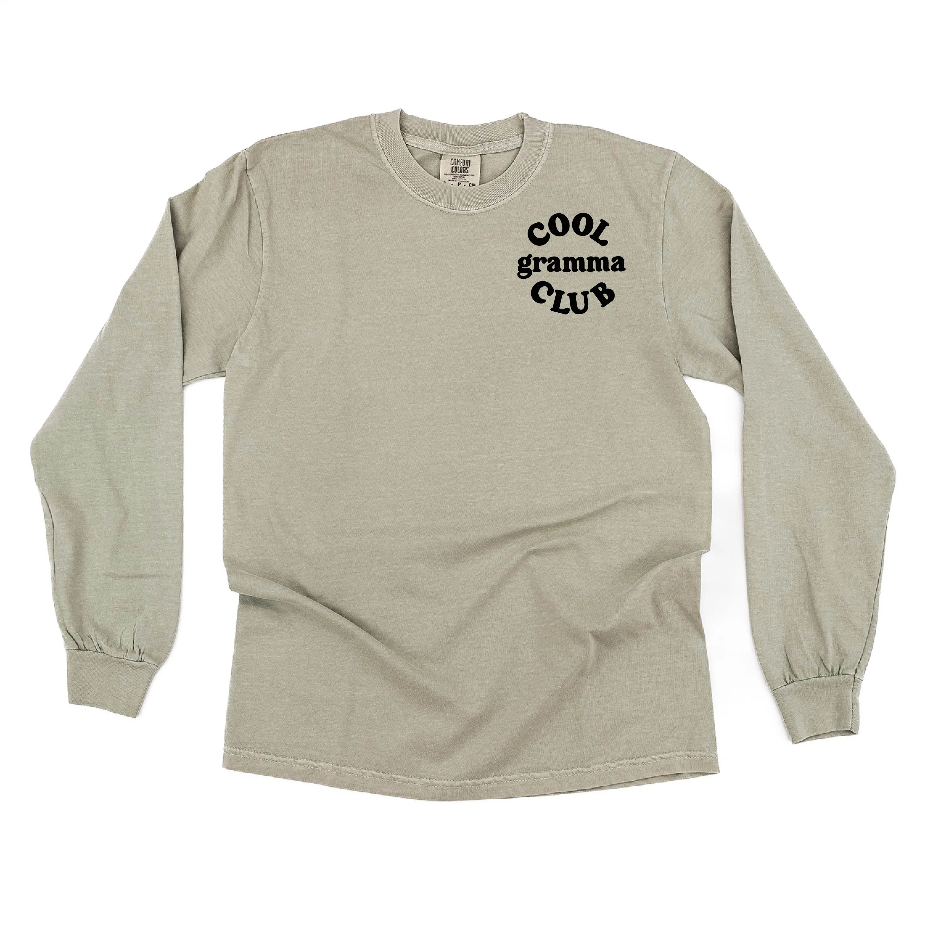 COOL Gramma CLUB - Pocket Design - LONG SLEEVE COMFORT COLORS TEE