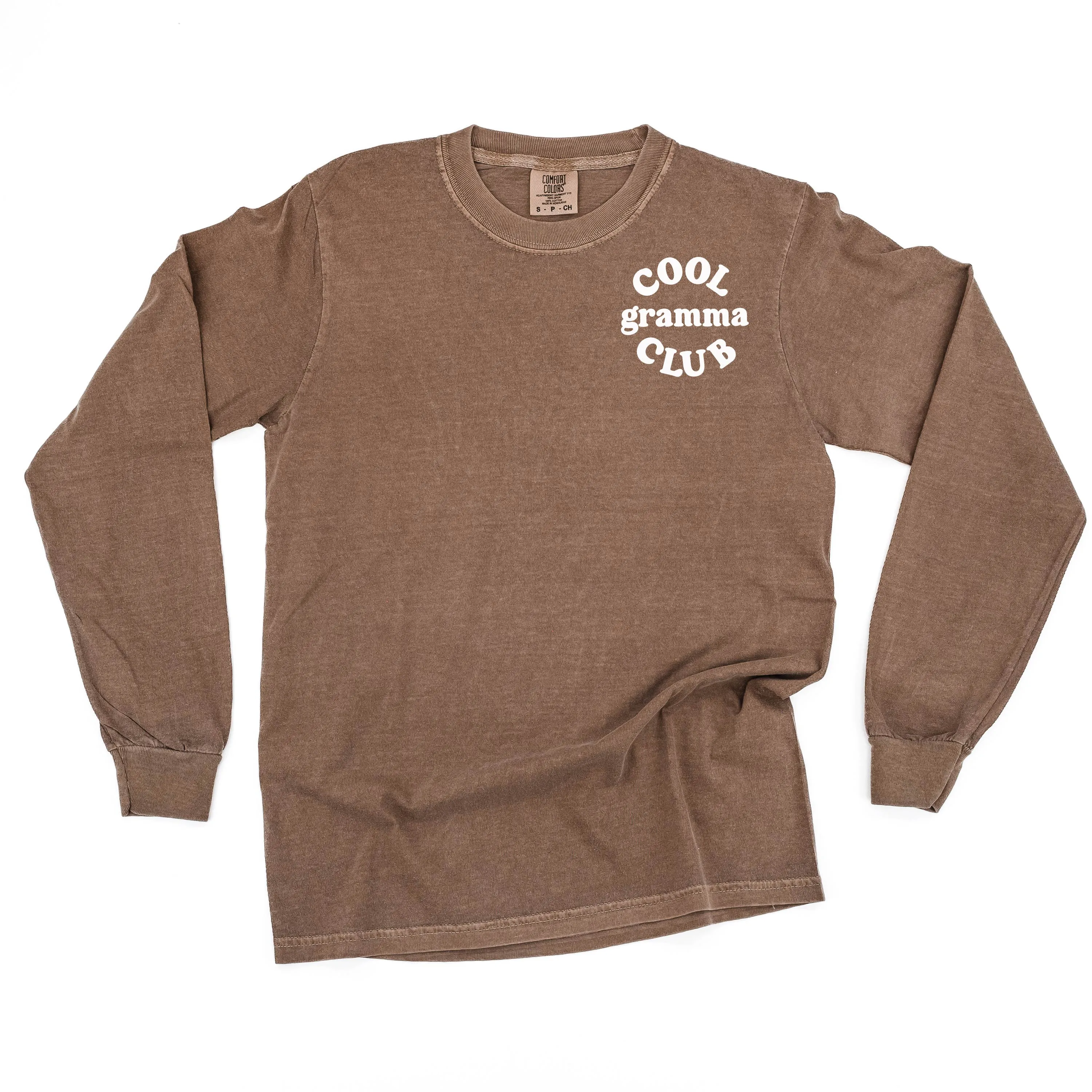 COOL Gramma CLUB - Pocket Design - LONG SLEEVE COMFORT COLORS TEE