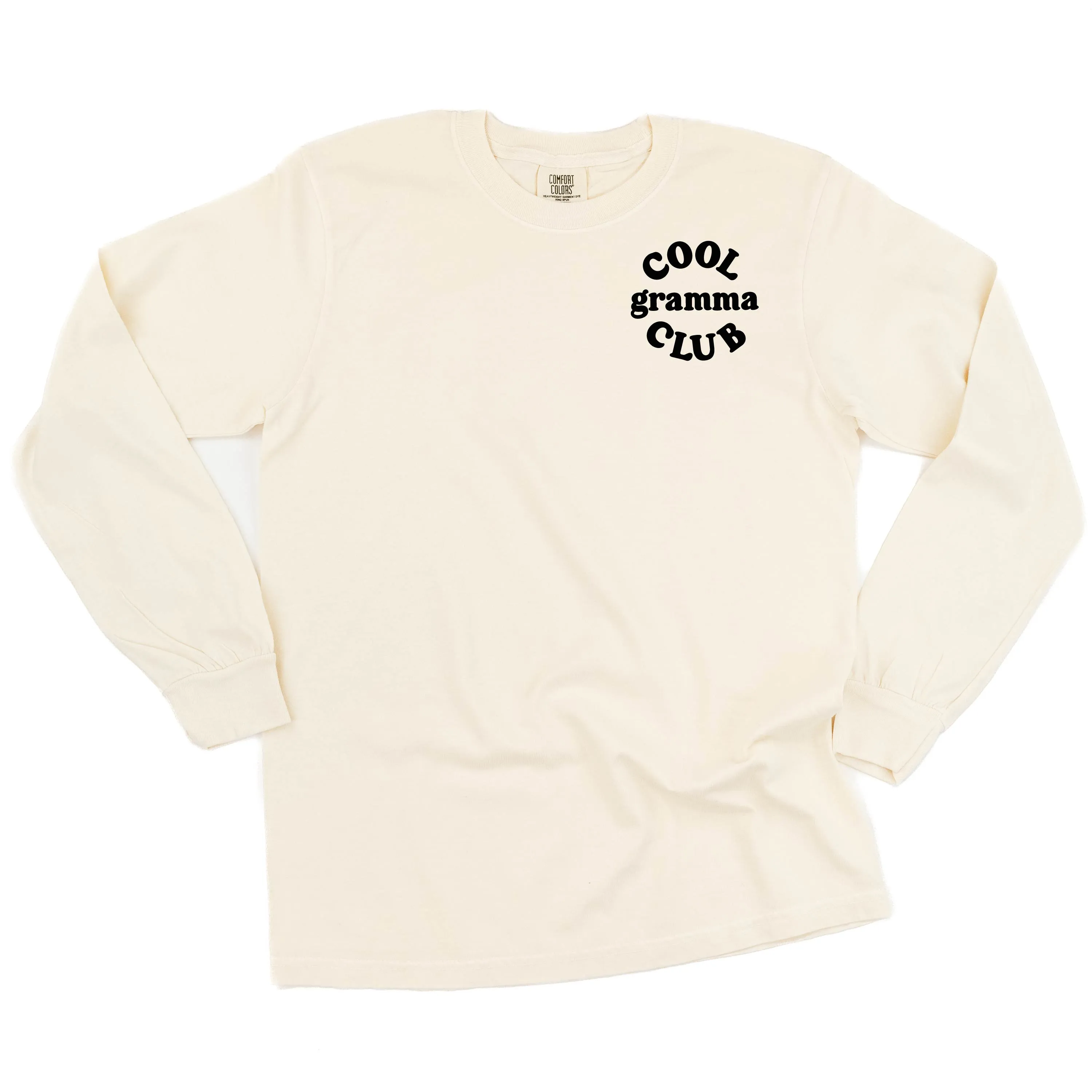 COOL Gramma CLUB - Pocket Design - LONG SLEEVE COMFORT COLORS TEE