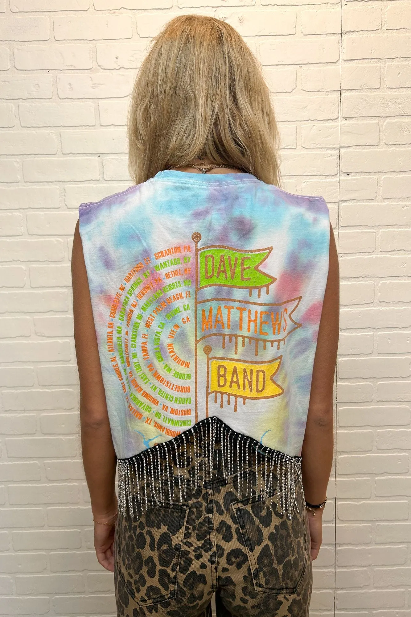Dave Matthews Band Rhinestone Fringe Tank