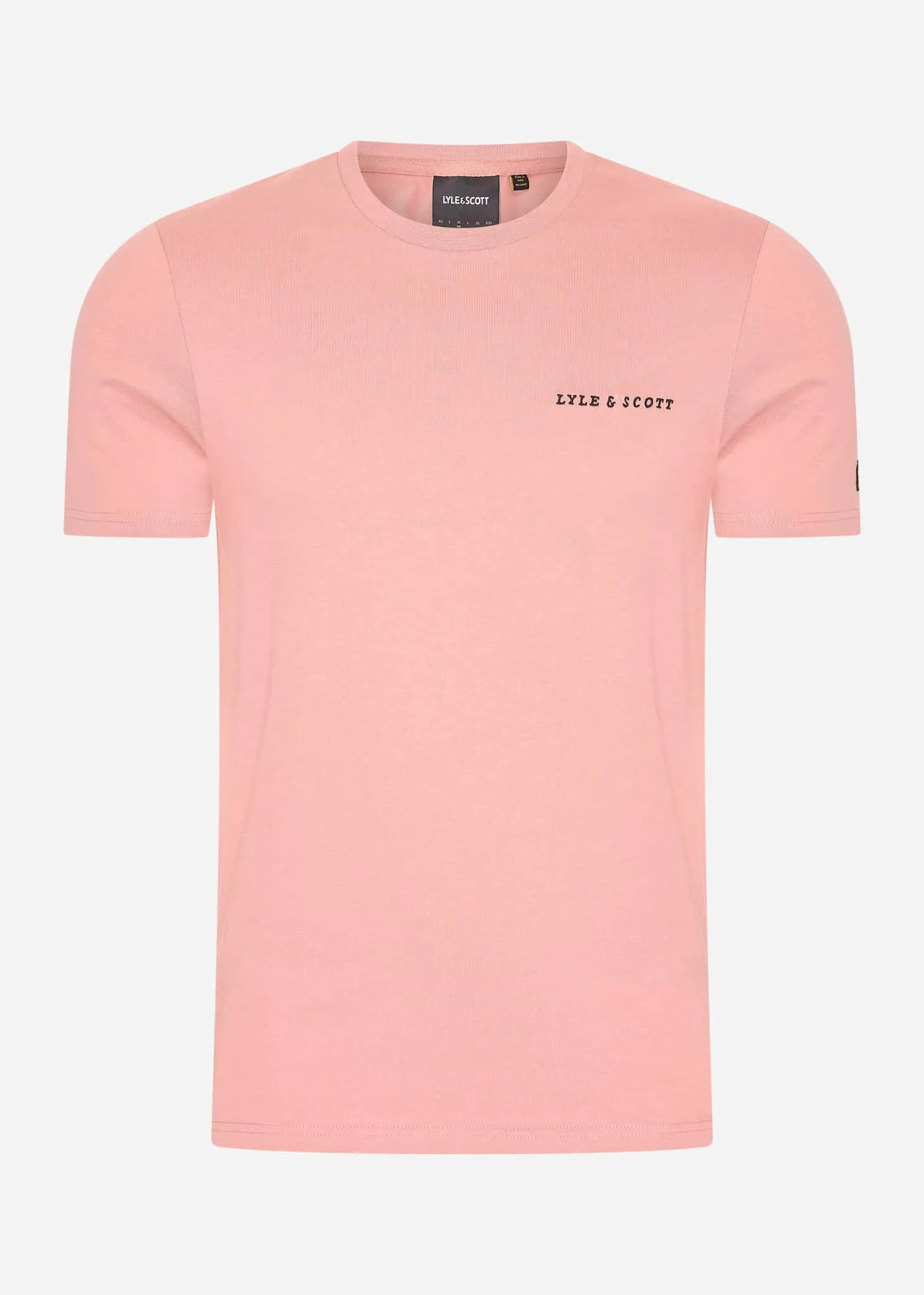 Embroidered t-shirt - ash red jet black