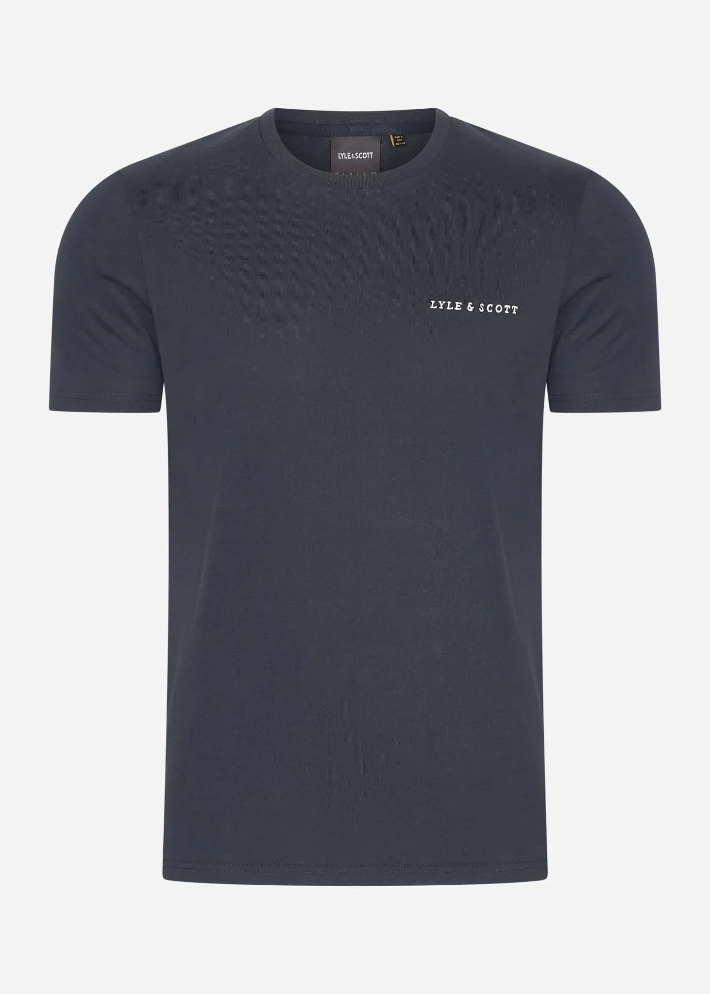 Embroidered t-shirt - dark navy white