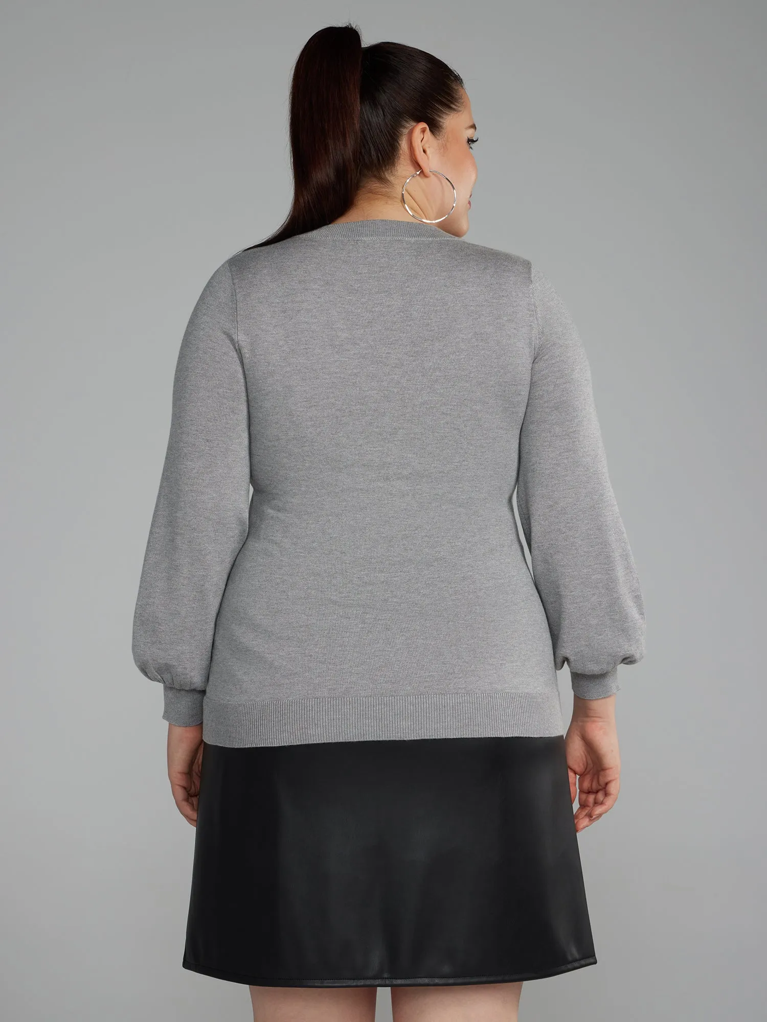 Fashion To Figure - V-Neck Pullover Sweater