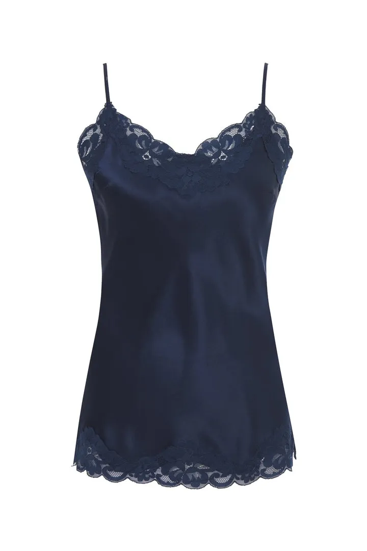 Floral Lace Cami in Navy