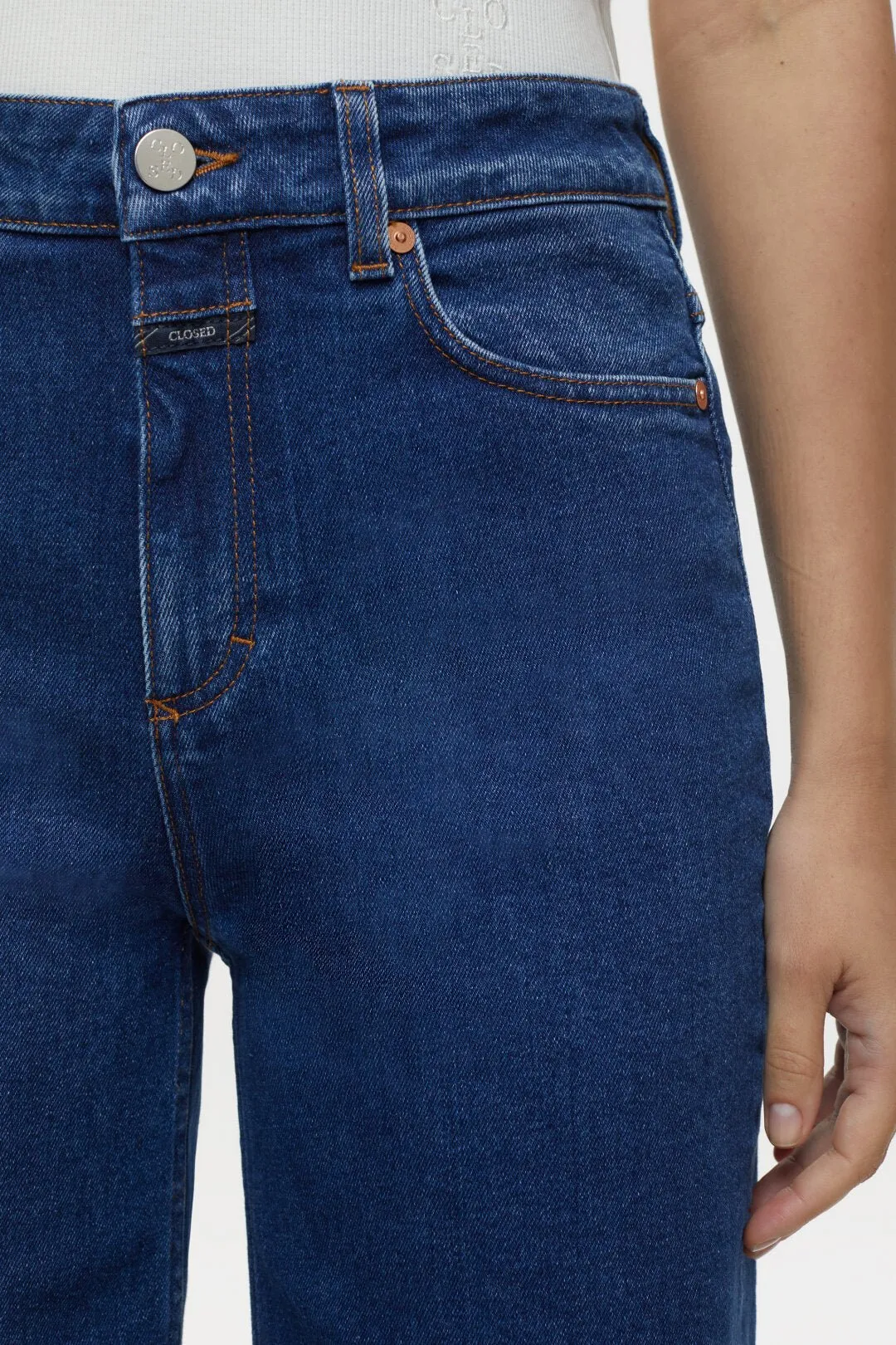 Glow-up High Waisted Flare Jean - Dark Blue