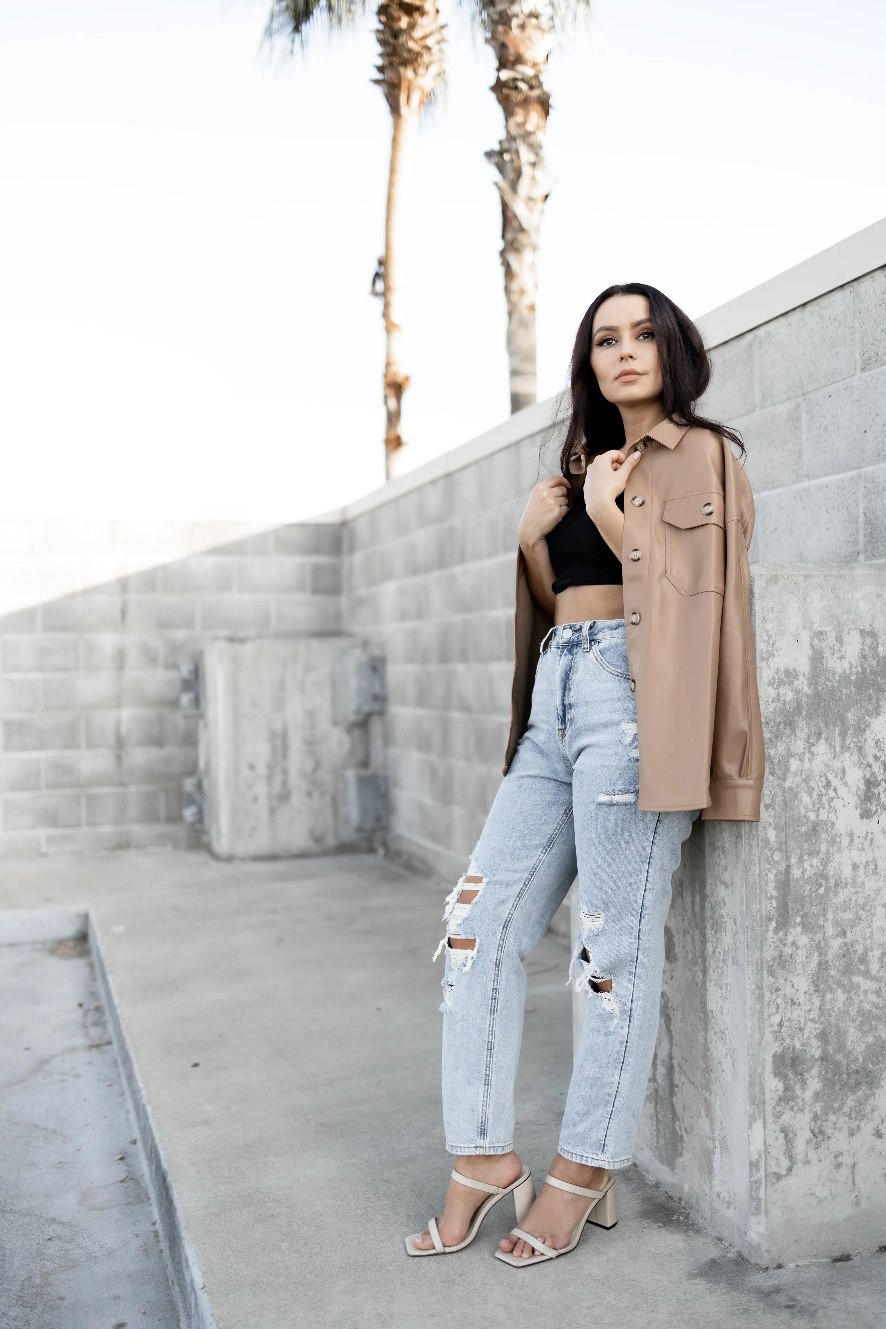 Hipster girlfriend jeans
