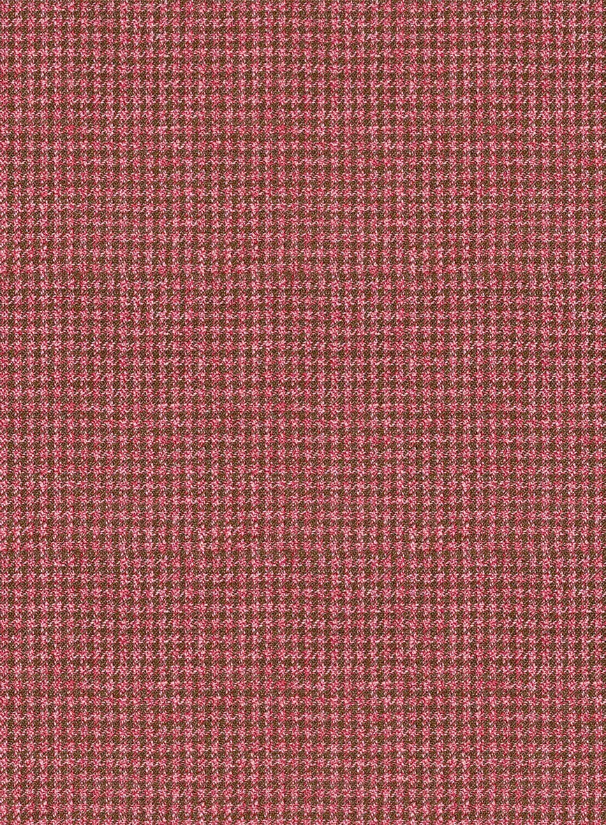 Italian Prato Tango Houndstooth Linen Pants
