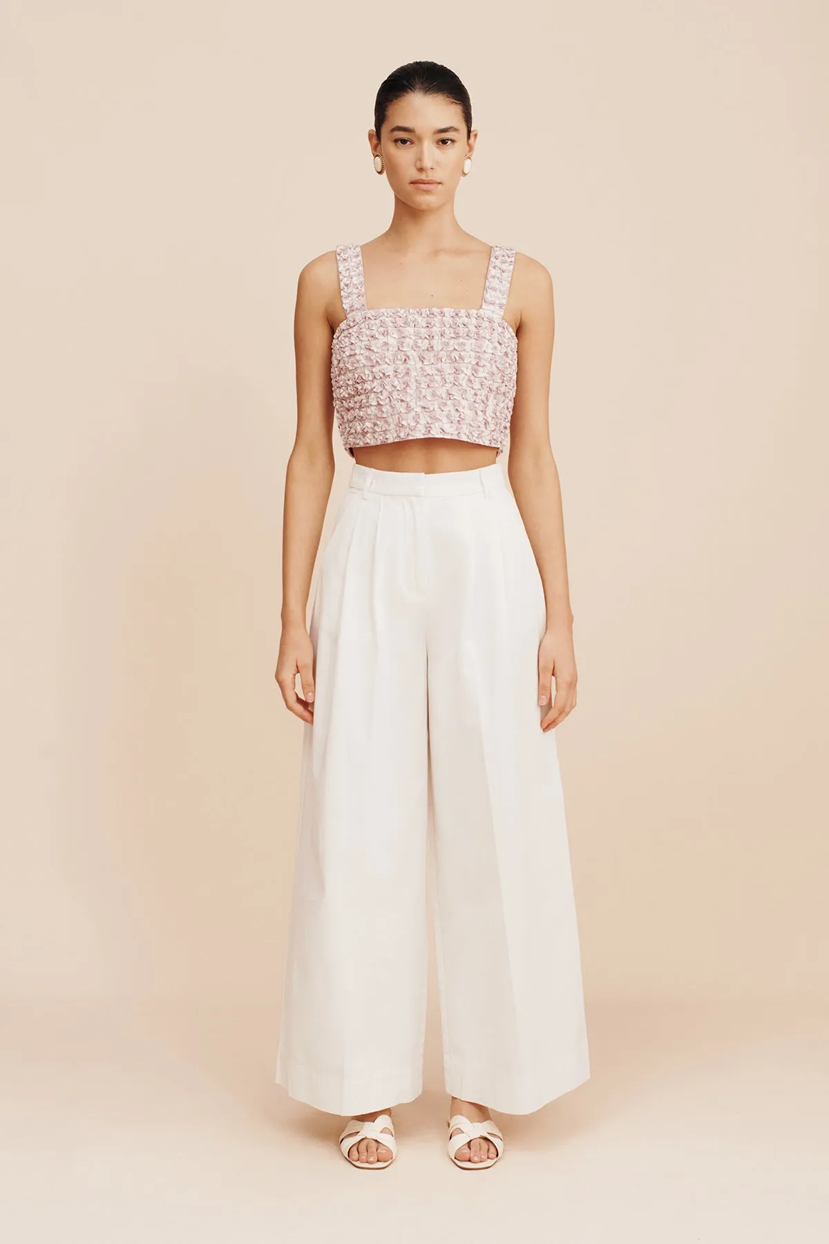 LENA CROP TOP - VINTAGE STRIPE