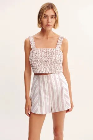 LENA CROP TOP - VINTAGE STRIPE