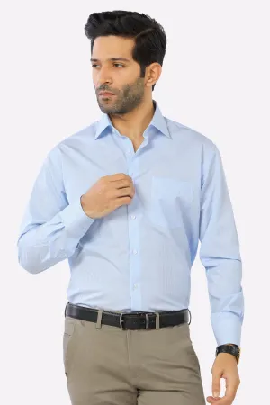Light Blue Candy Stripe Formal Shirt