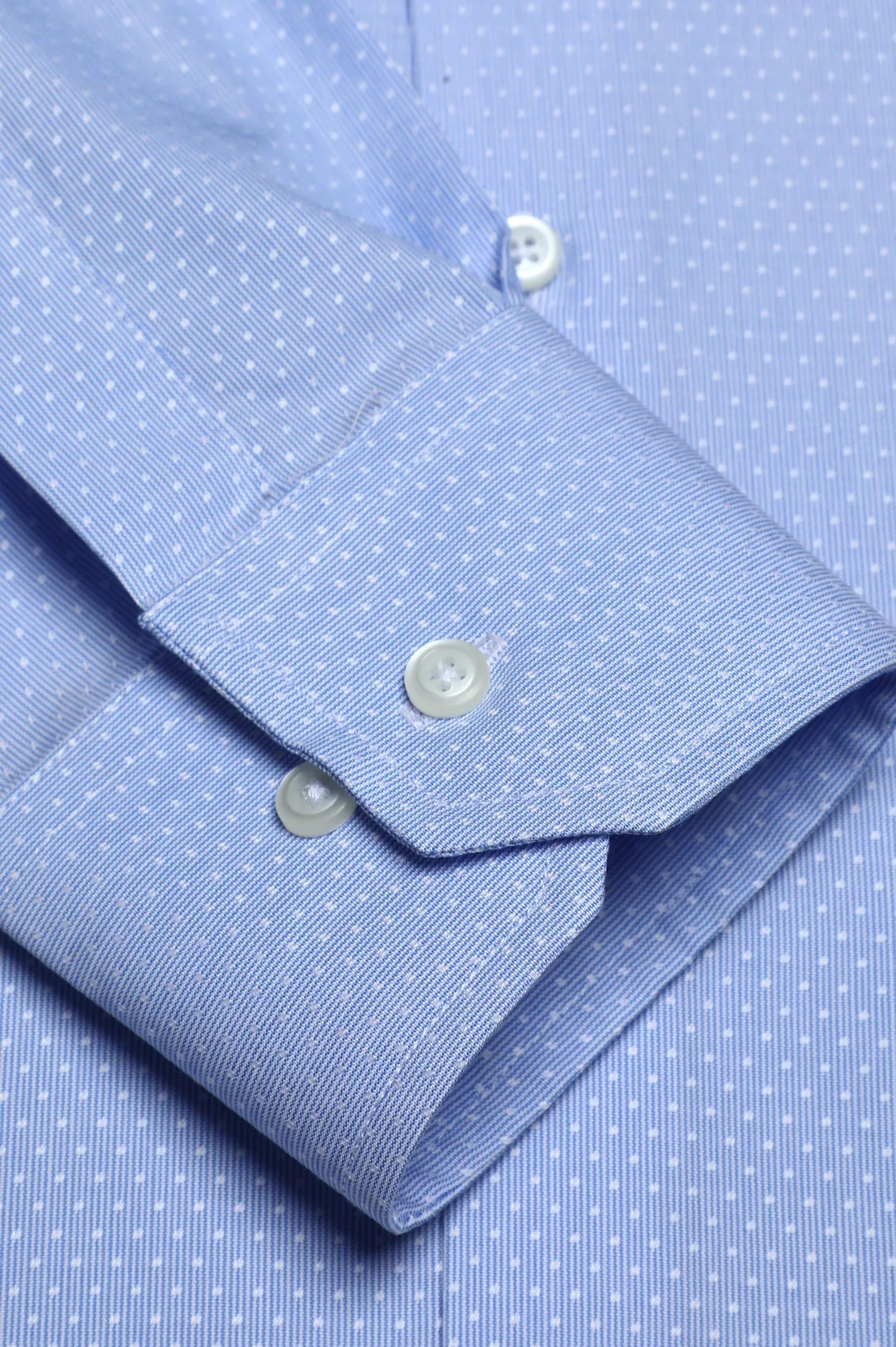Light Blue Textured Formal Shirt