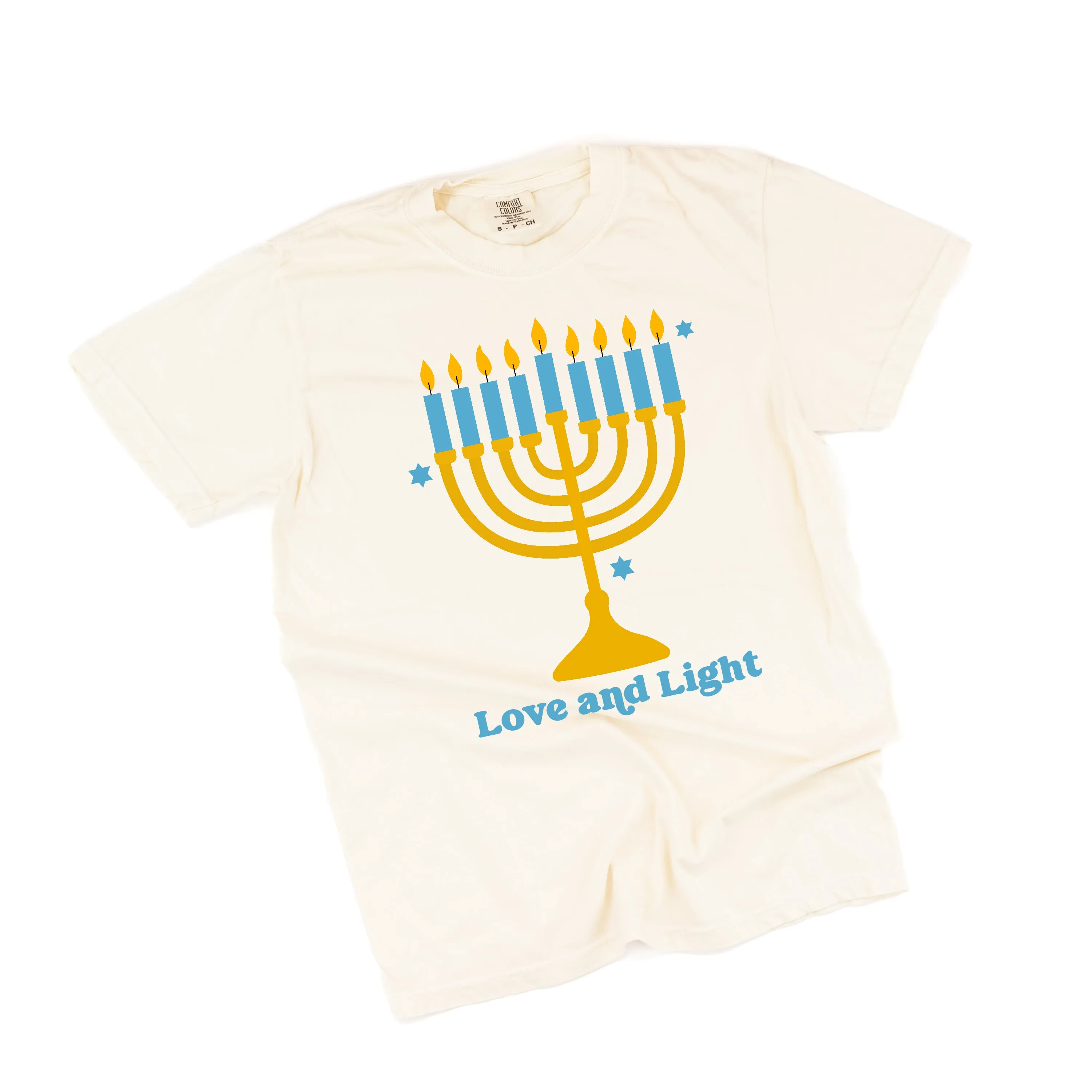 Love And Light - Hanukkah - Comfort Colors Tee