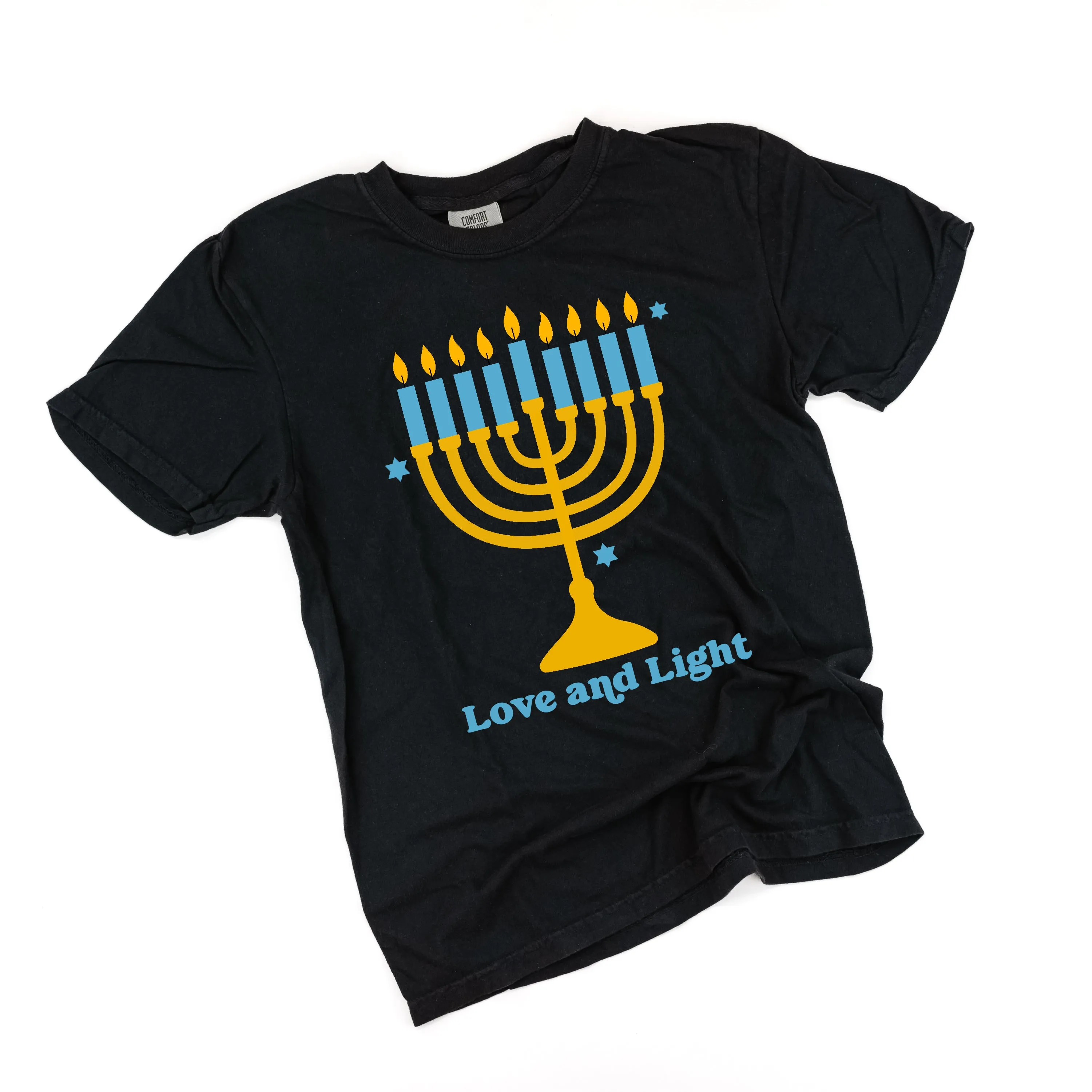 Love And Light - Hanukkah - Comfort Colors Tee