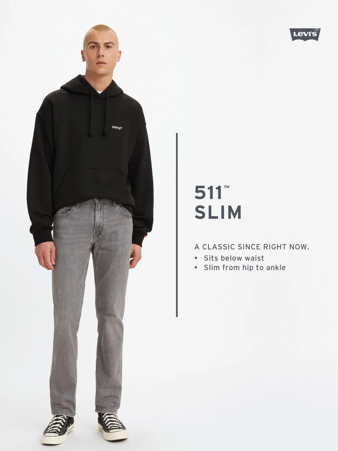 Men's 511 Slim Fit Light Grey Cargo Trousers