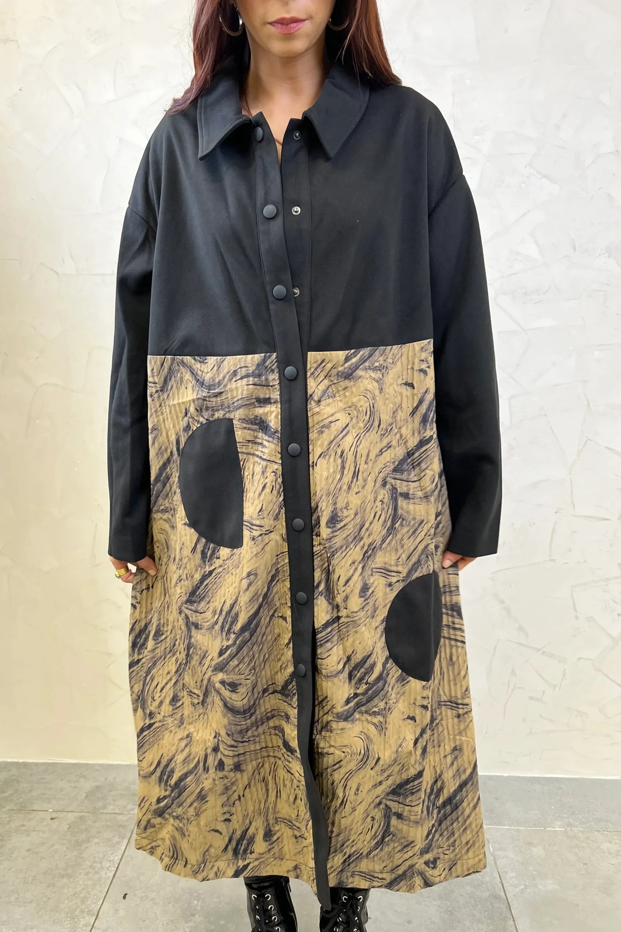 Mocha Ash Trench Coat