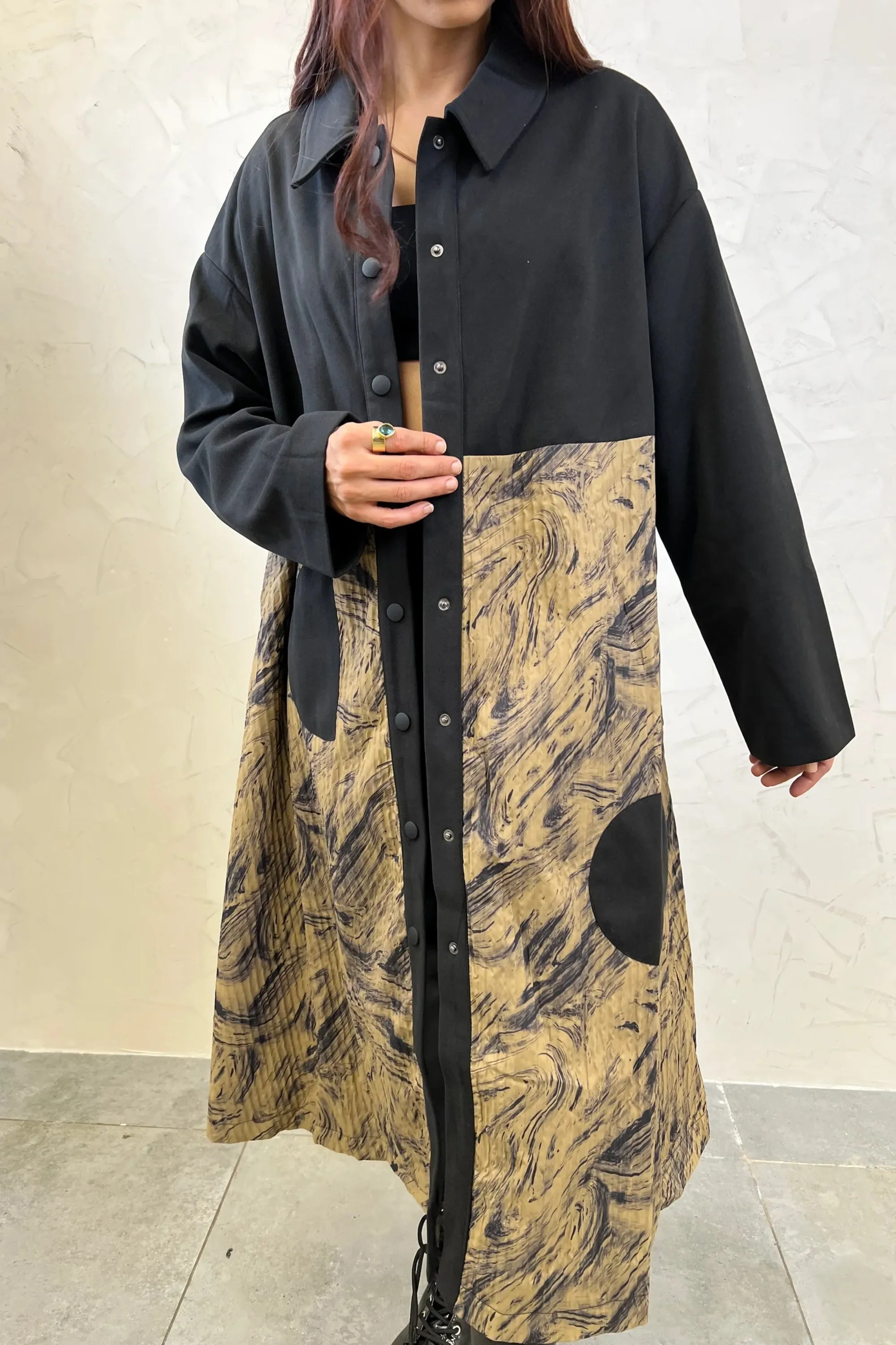 Mocha Ash Trench Coat