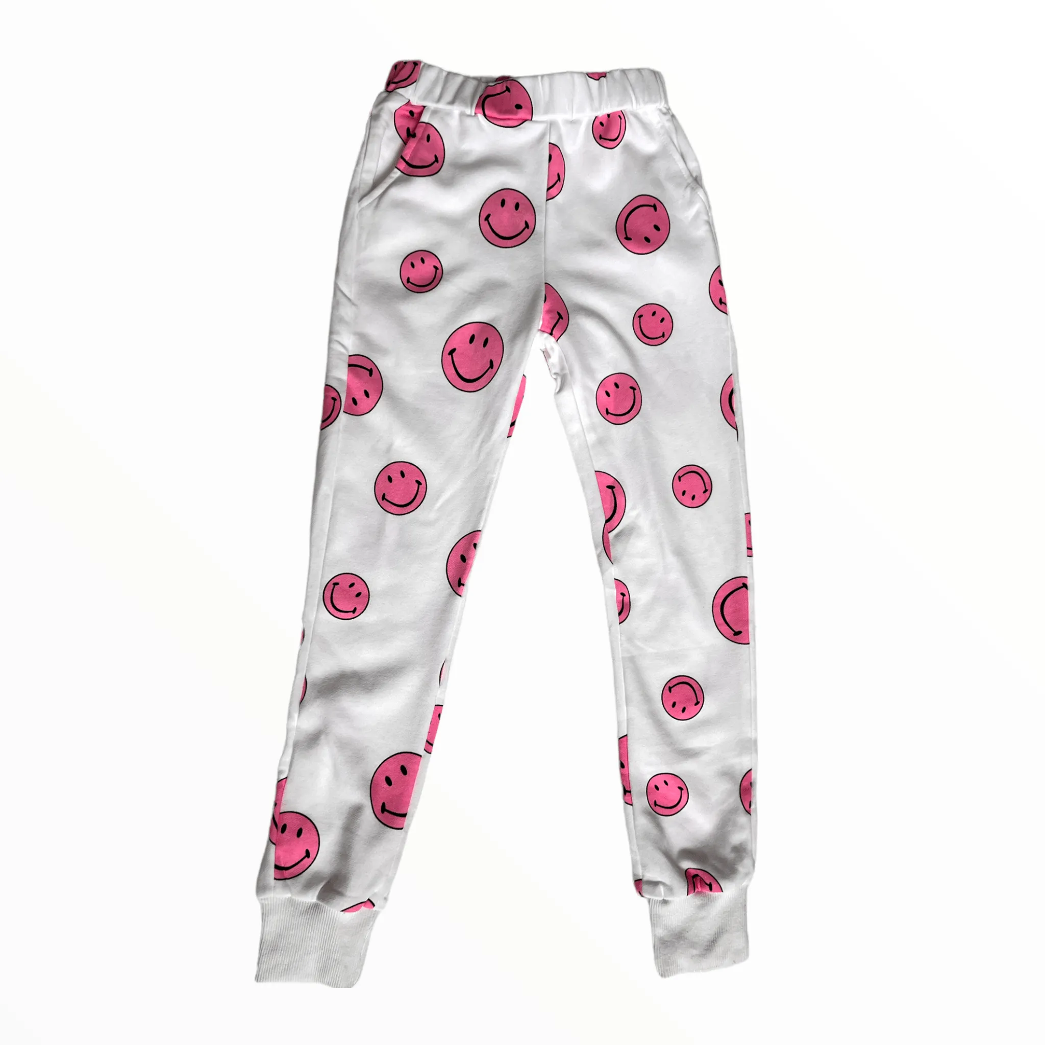 Pink Emoji Joggers