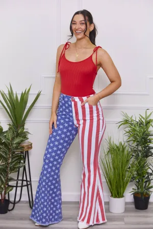 Proud To Be An American Bell Bottom Jeans