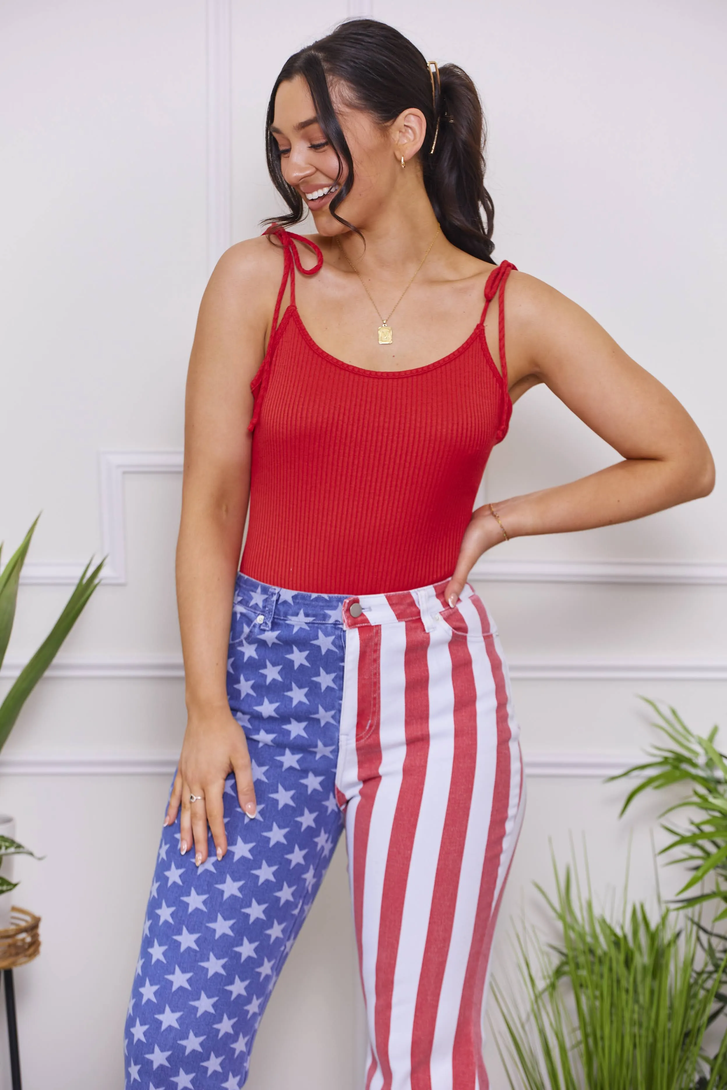Proud To Be An American Bell Bottom Jeans