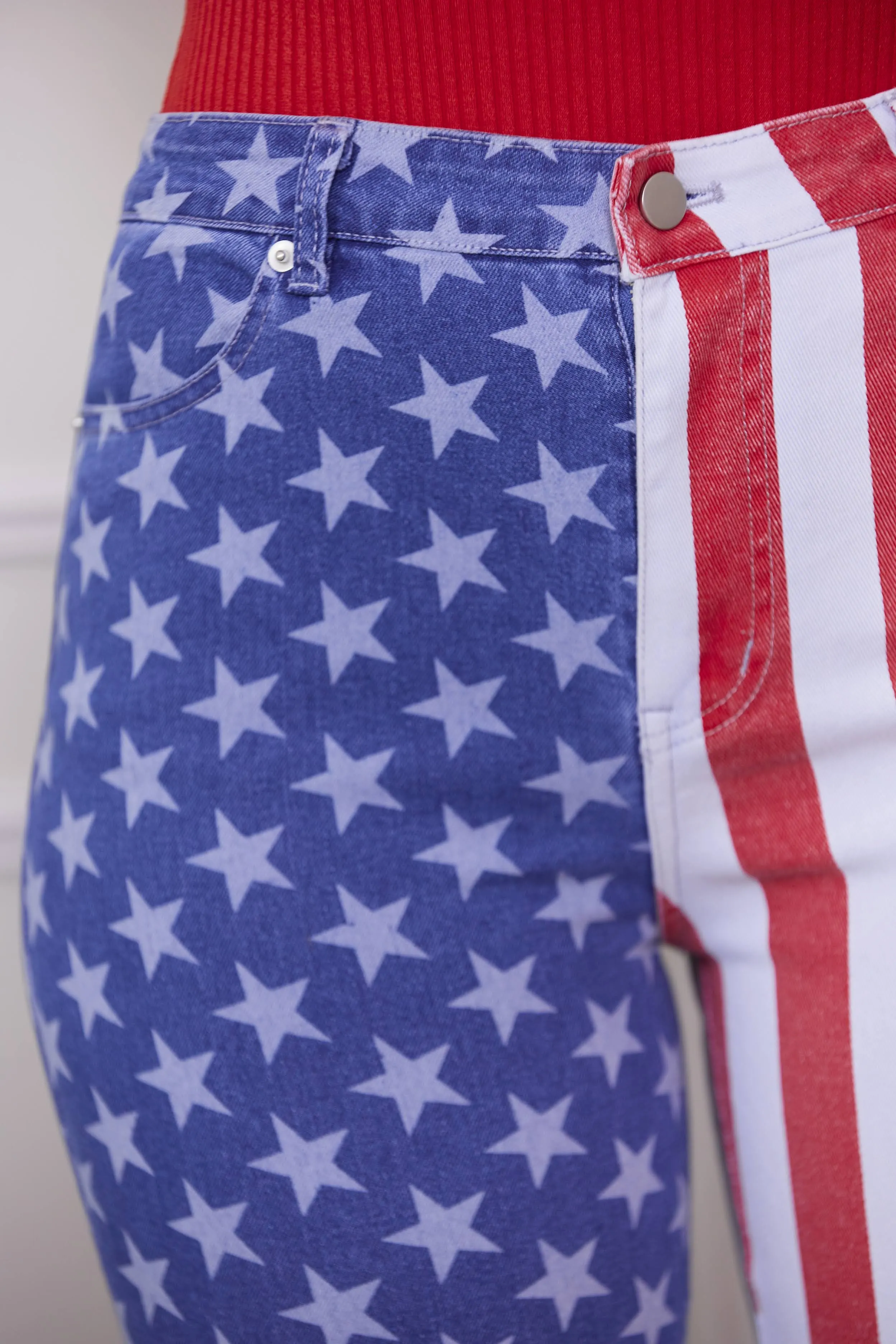 Proud To Be An American Bell Bottom Jeans