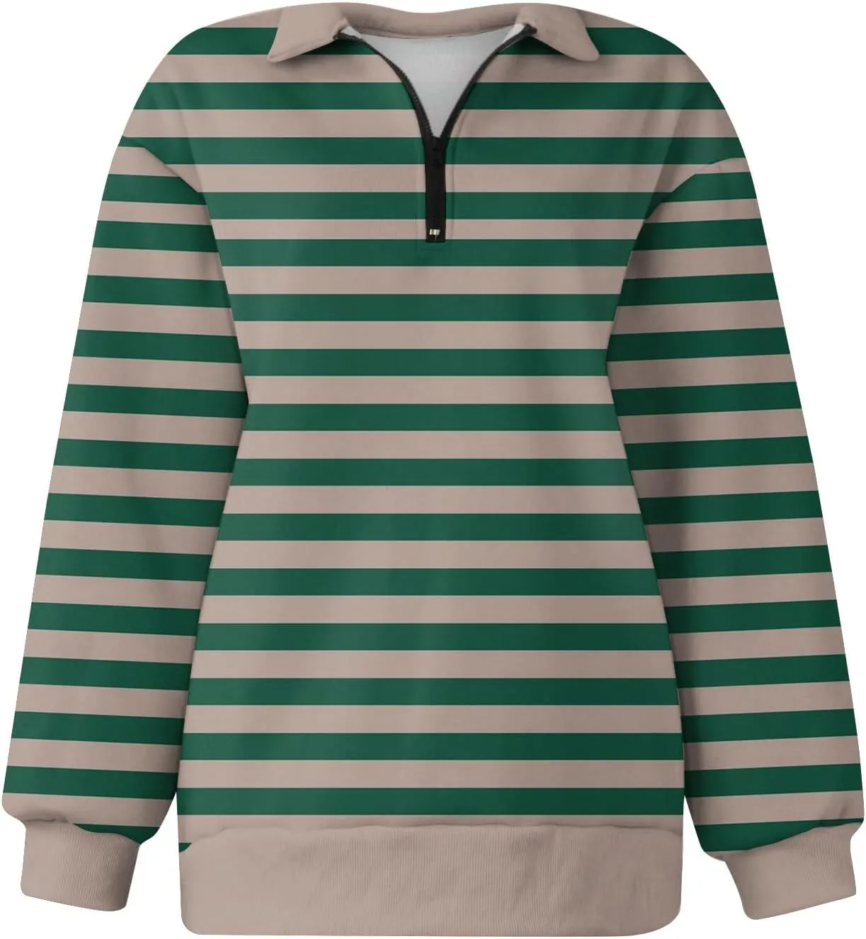 Quarter Zip Pullover Women Oversizds Trendy Sweatshirts Fall Outfits 2024 Fitted Comfy Vintage Pullover Sweatshirts
