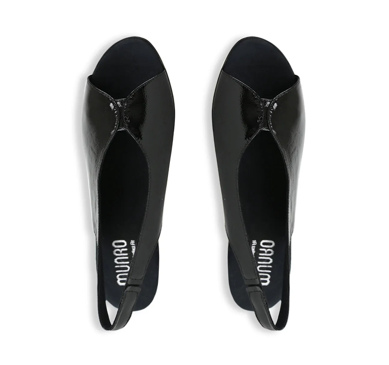 ROCHELLE-BLACK CRINKLE PATENT