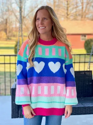 Snowy Heart Sweater