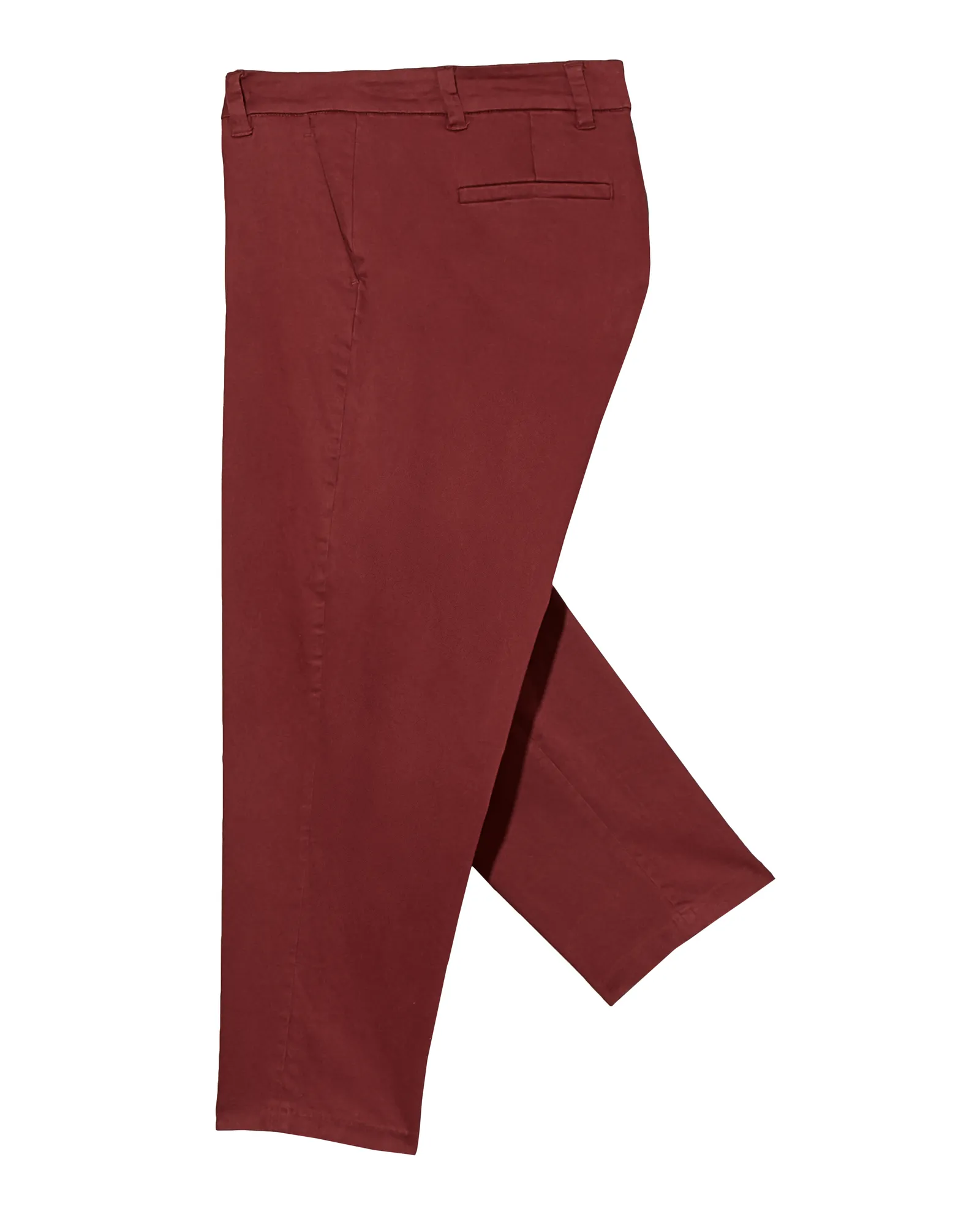 Venice Cropped Trouser | Burgundy