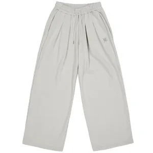 WAL signature tuck wide pants light grey
