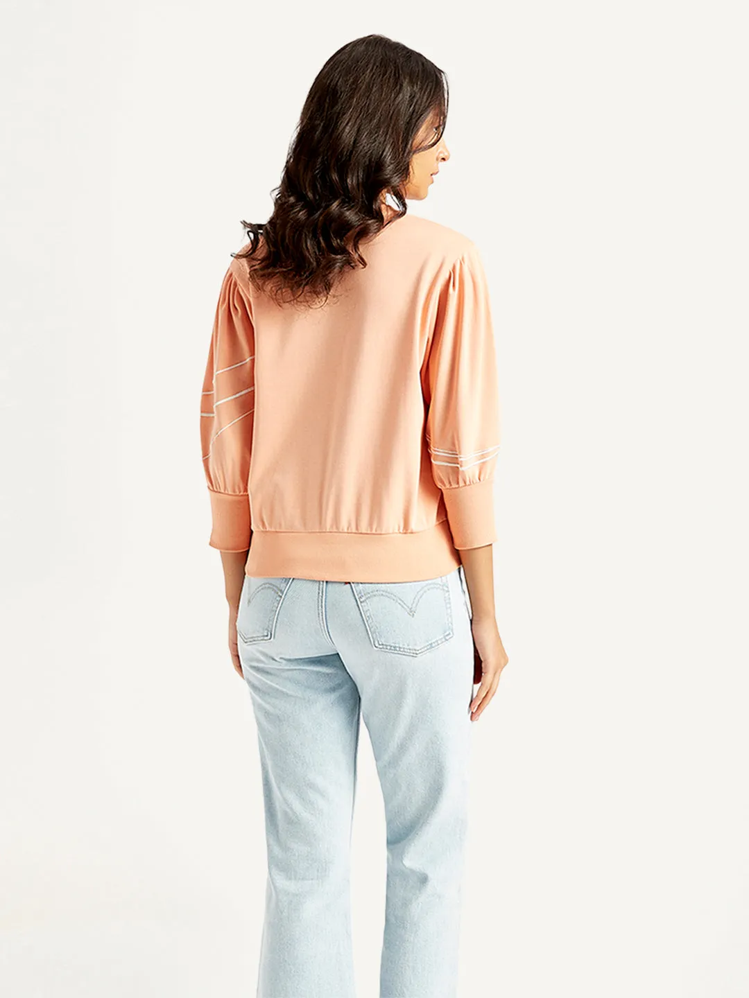 Women's Abstract Crew Neck Top