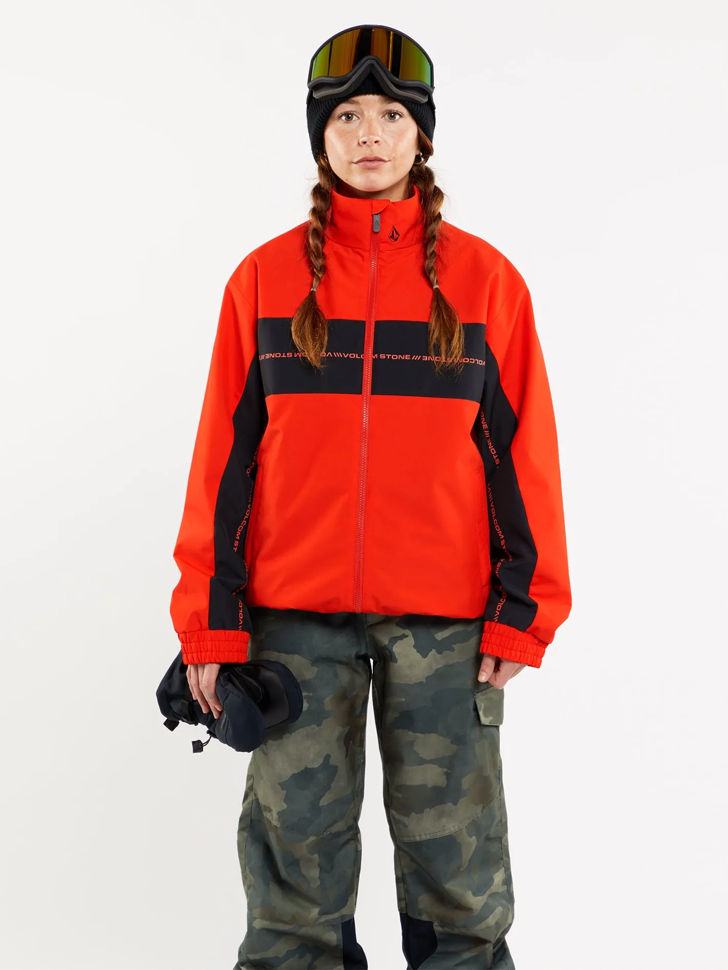 Womens V-Sauce Insulated Jacket - Orange Shock