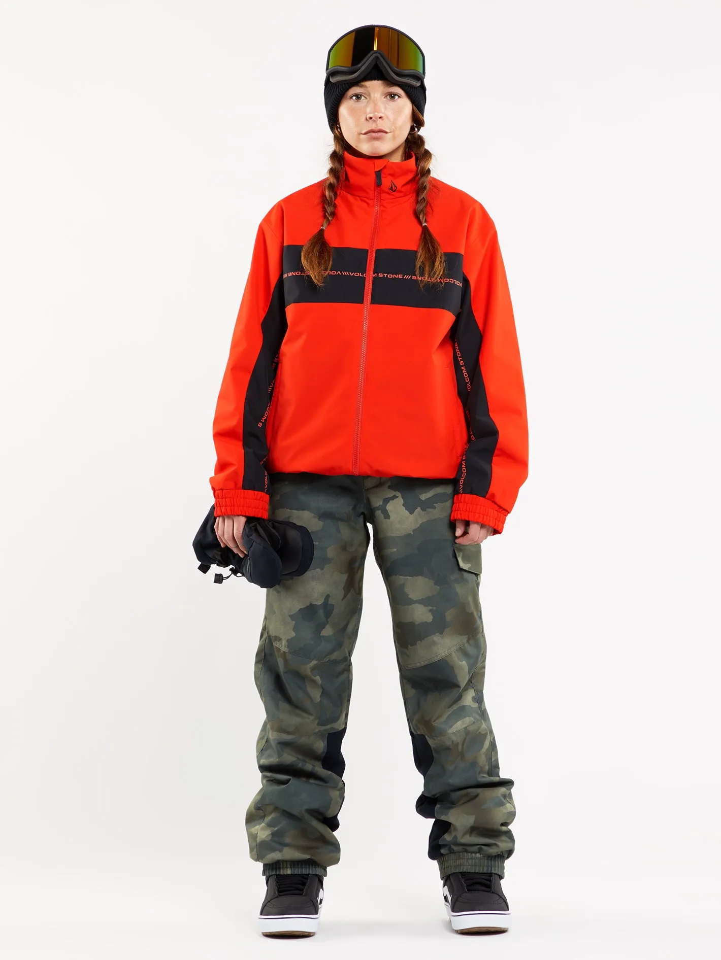 Womens V-Sauce Insulated Jacket - Orange Shock